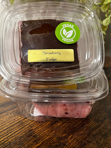Chocolate Strawberry Fudge (Vegan)