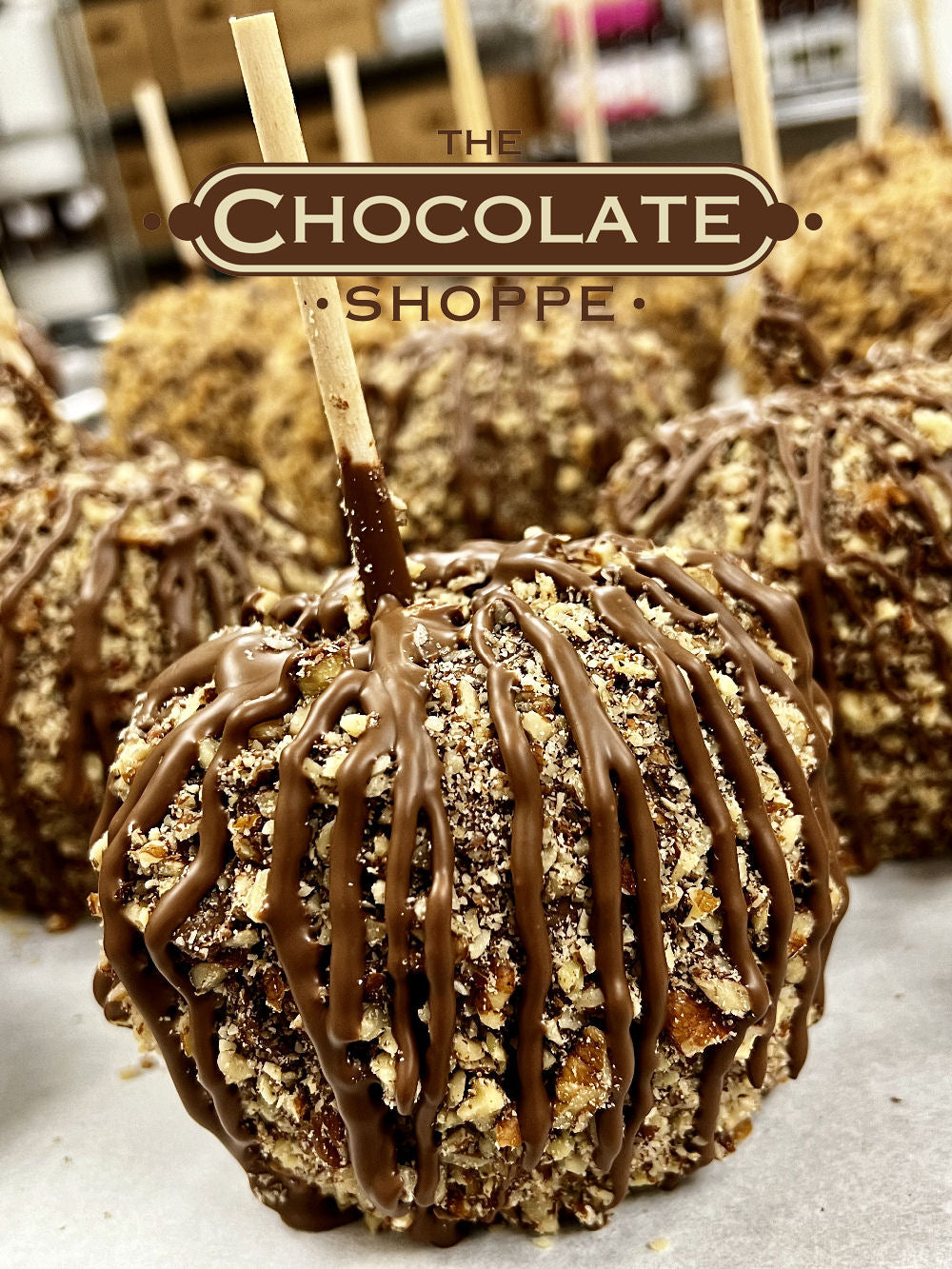 Pecan Turtle Caramel Apple